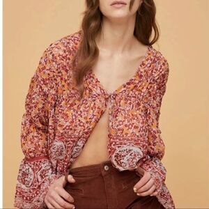 NWOT Free People Lorraine tunic size S